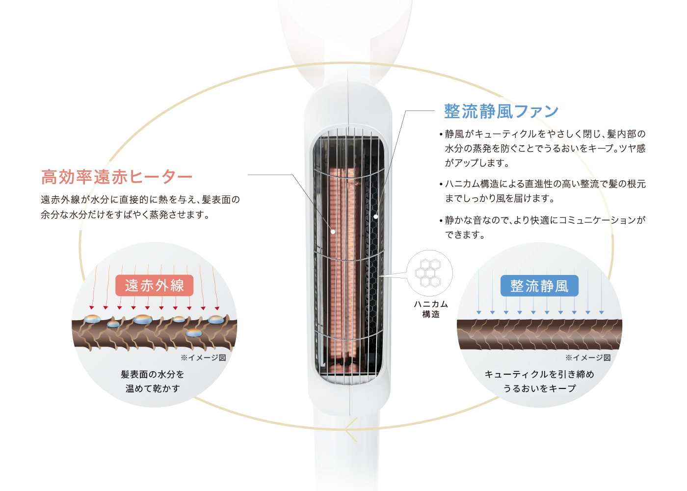 Moisture Trapping Technologyのイメージ図