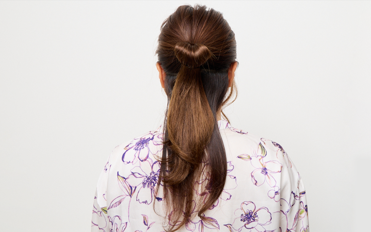 丸顔さんにおすすめのヘアアレンジ-Step2