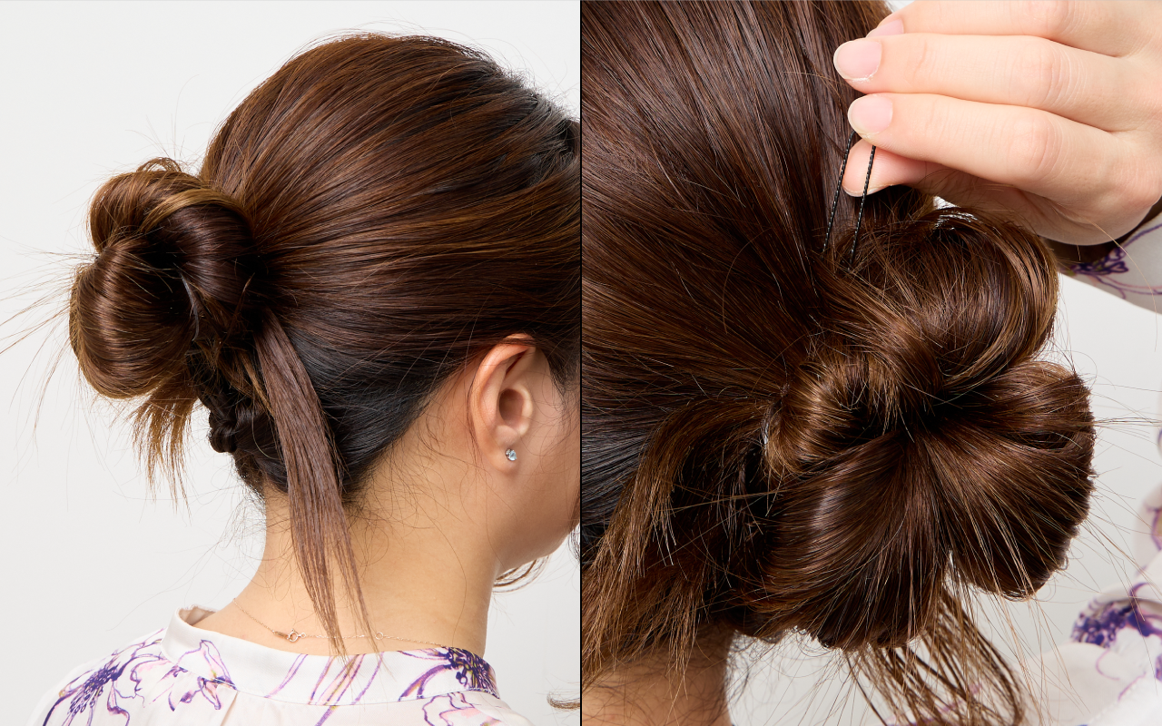 丸顔さんにおすすめのヘアアレンジ-Step4