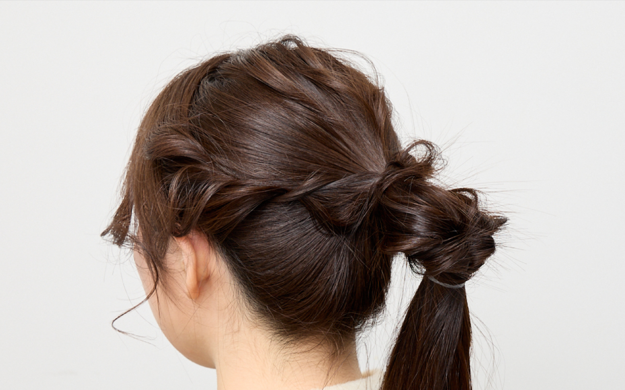 エラ張りさんにおすすめのヘアアレンジ-Step5