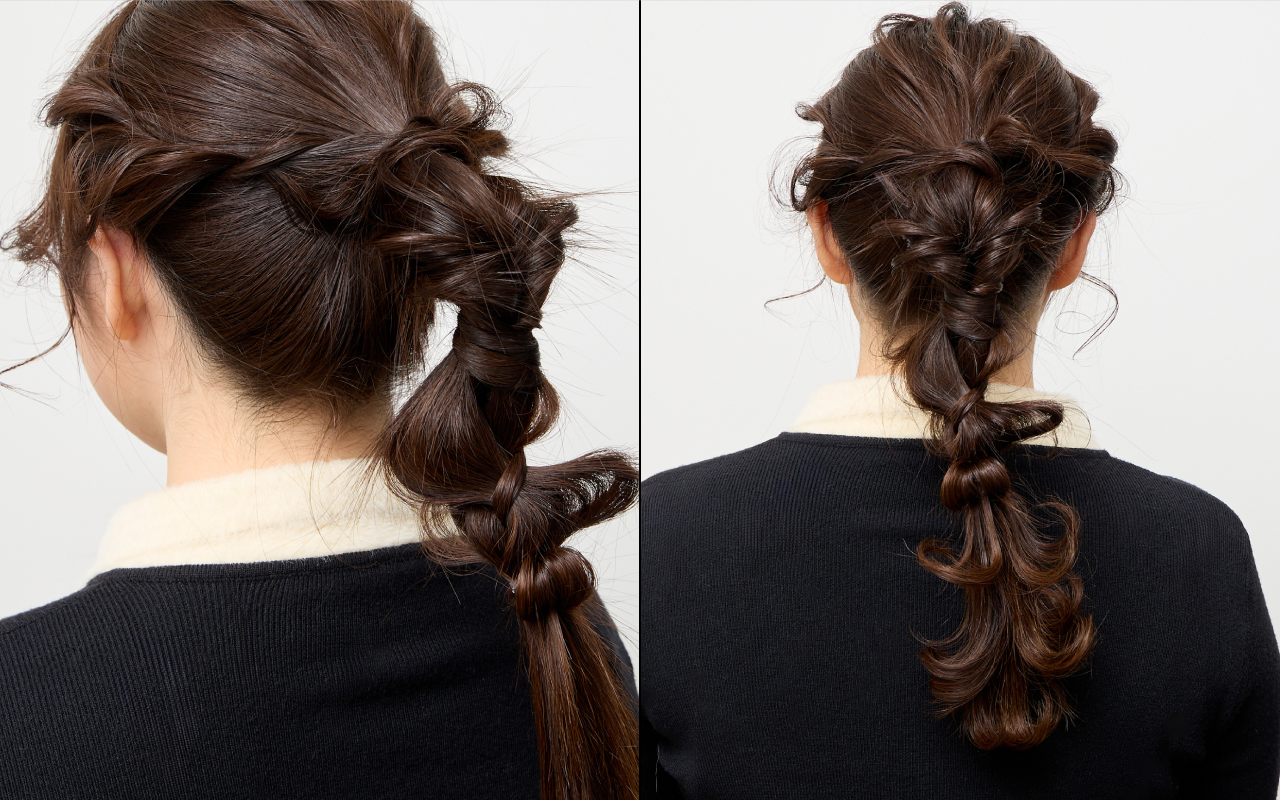 エラ張りさんにおすすめのヘアアレンジ-Step6