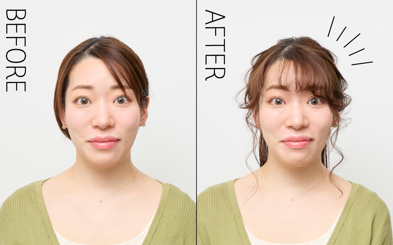 面長さんにおすすめのヘアアレンジ-AB