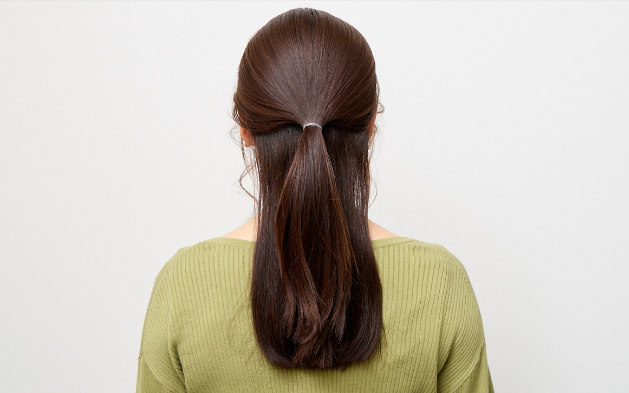 面長さんにおすすめのヘアアレンジ-Step3