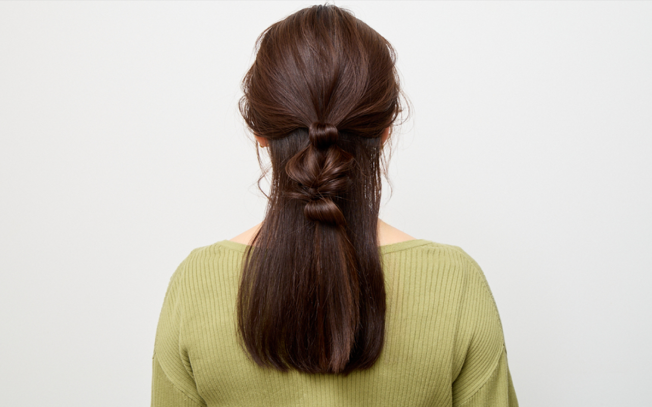 面長さんにおすすめのヘアアレンジ-Step5