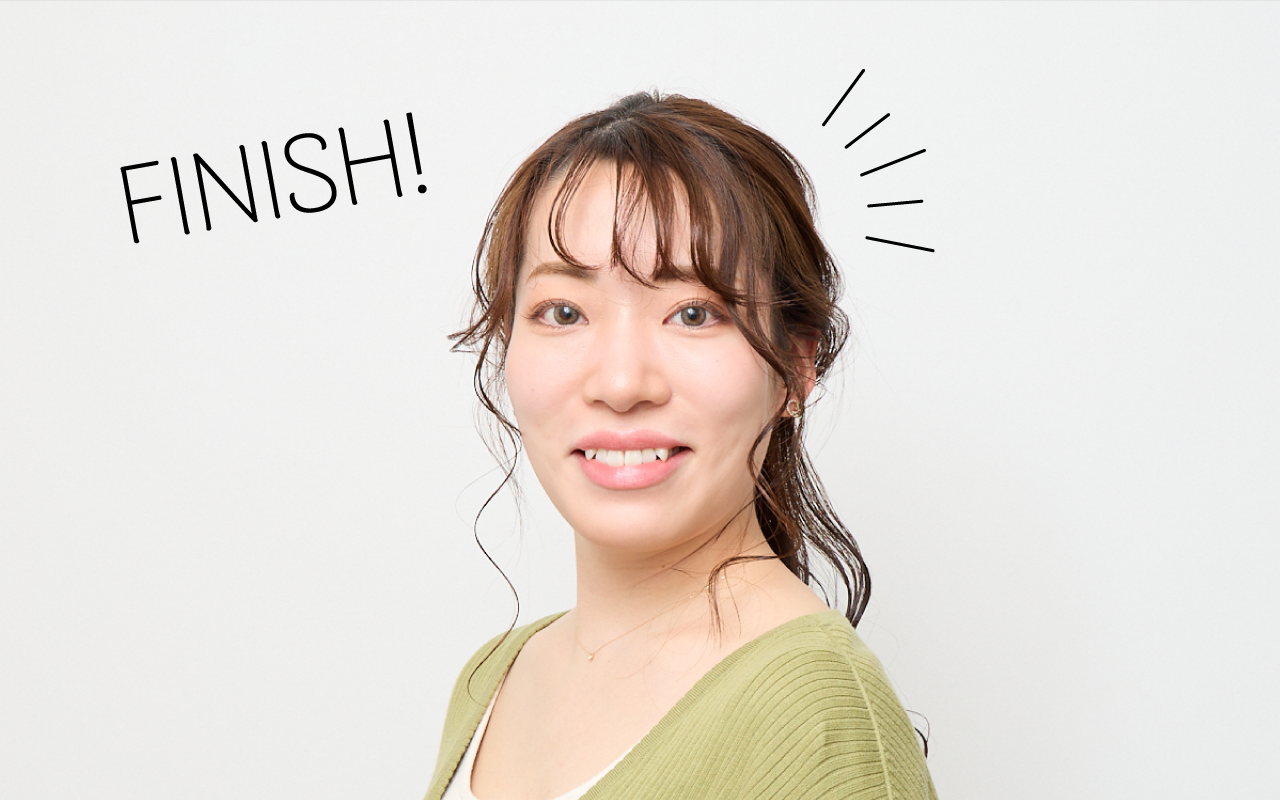 面長さんにおすすめのヘアアレンジ-FINISH