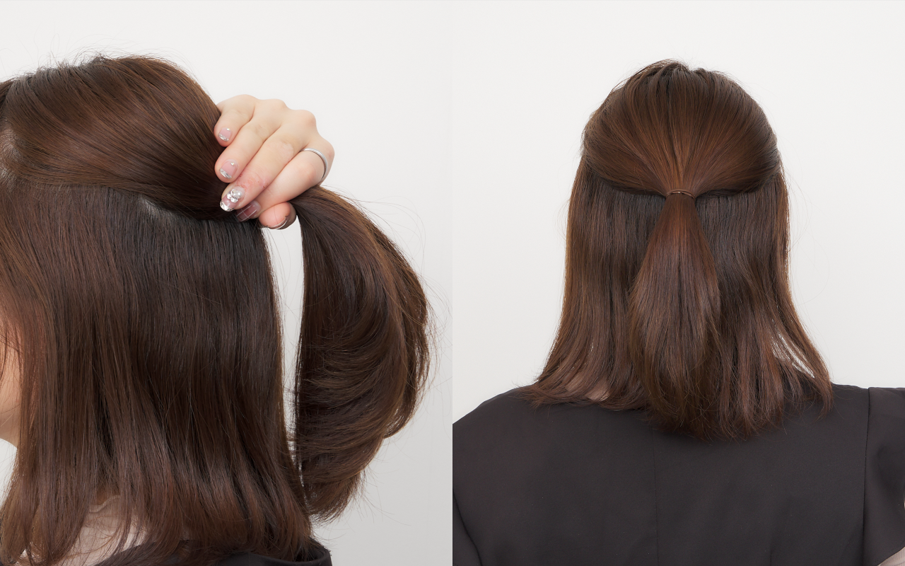 ミディアムヘア向けアレンジbeginnerStep3