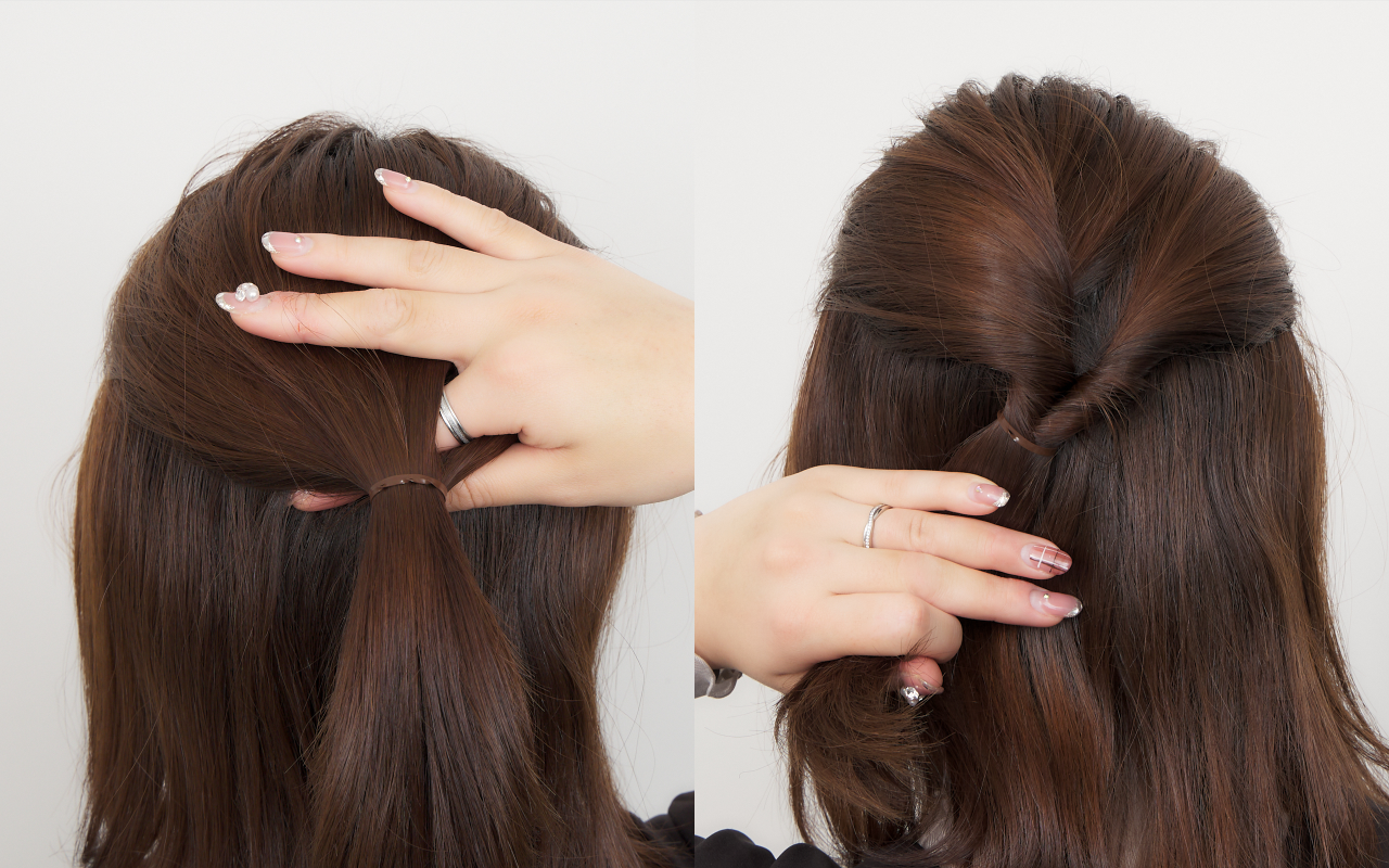 ミディアムヘア向けアレンジbeginnerStep4