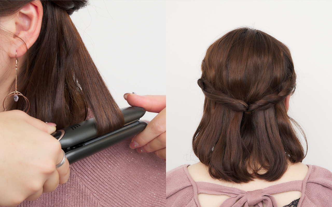 ミディアムヘア向けアレンジadvancedStep4