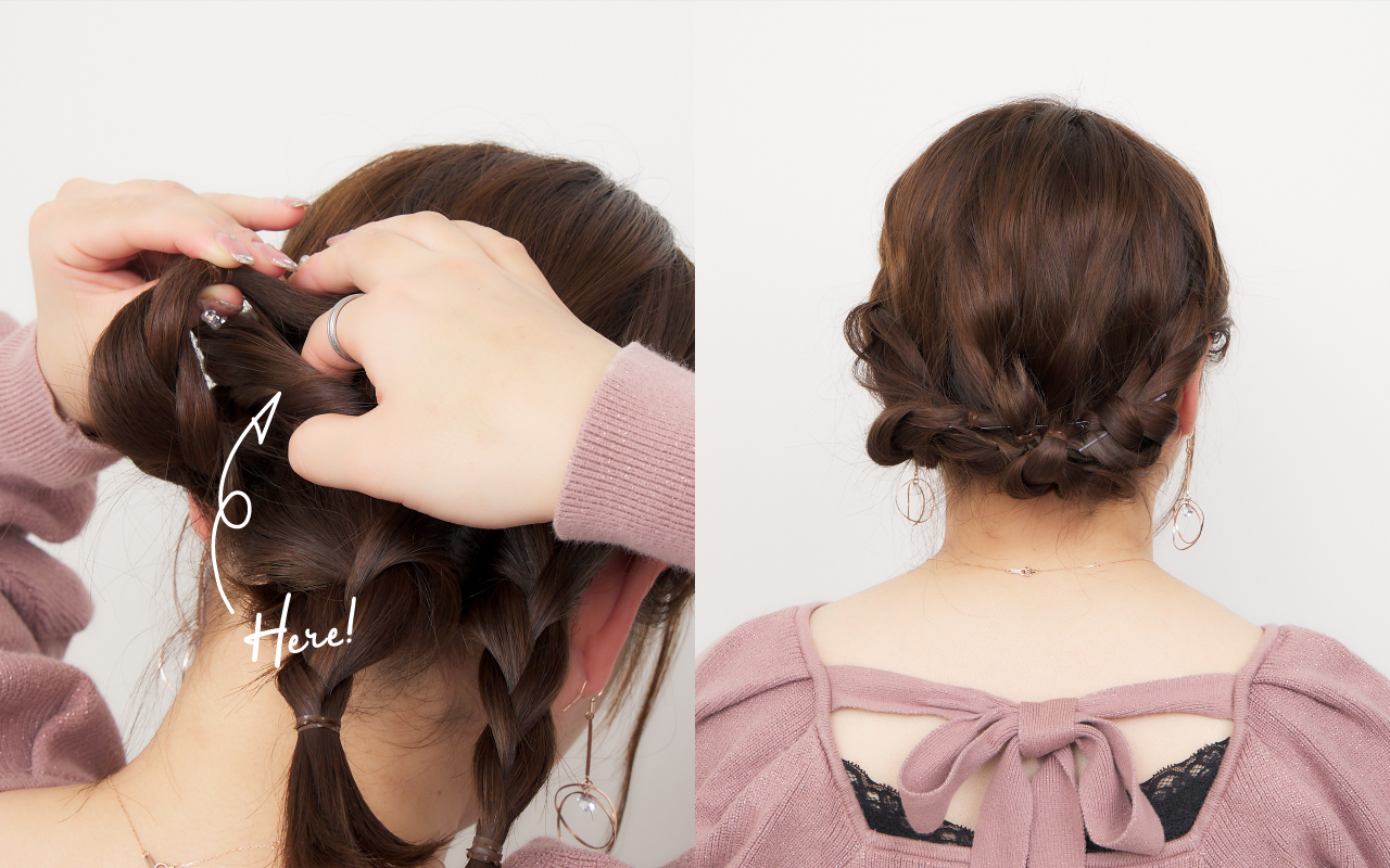 ミディアムヘア向けアレンジadvancedStep7