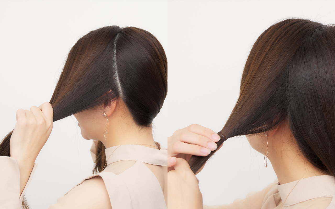 ロングヘア向けアレンジbeginnerStep2