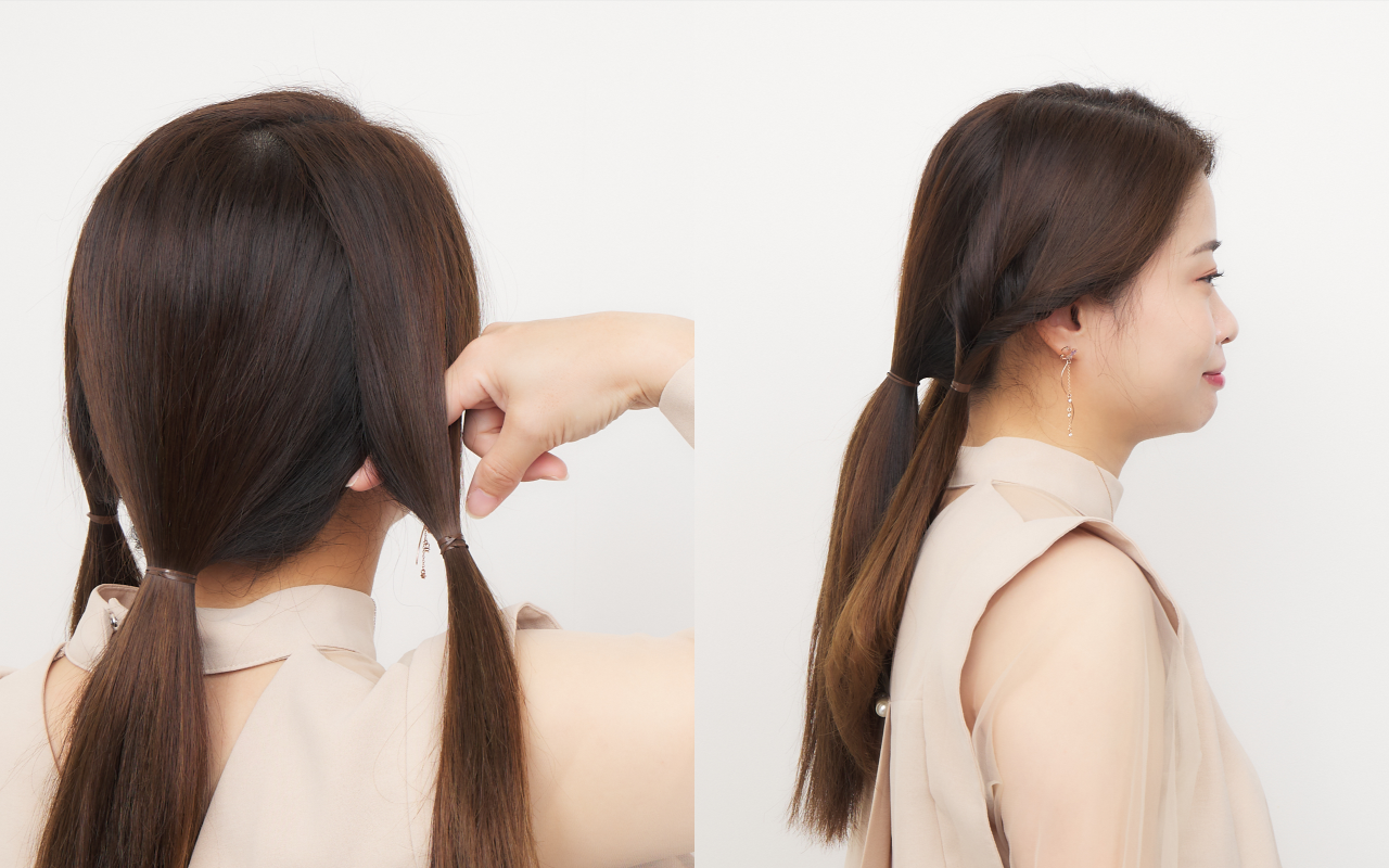 ロングヘア向けアレンジbeginnerStep4