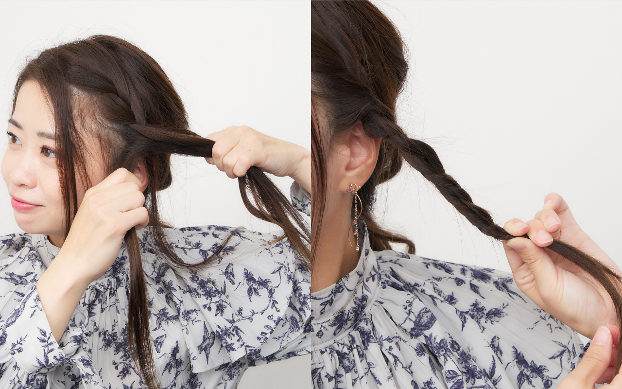 ロングヘア向けアレンジadvancedStep6