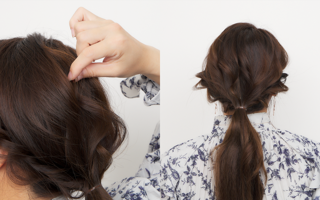 ロングヘア向けアレンジadvancedStep7