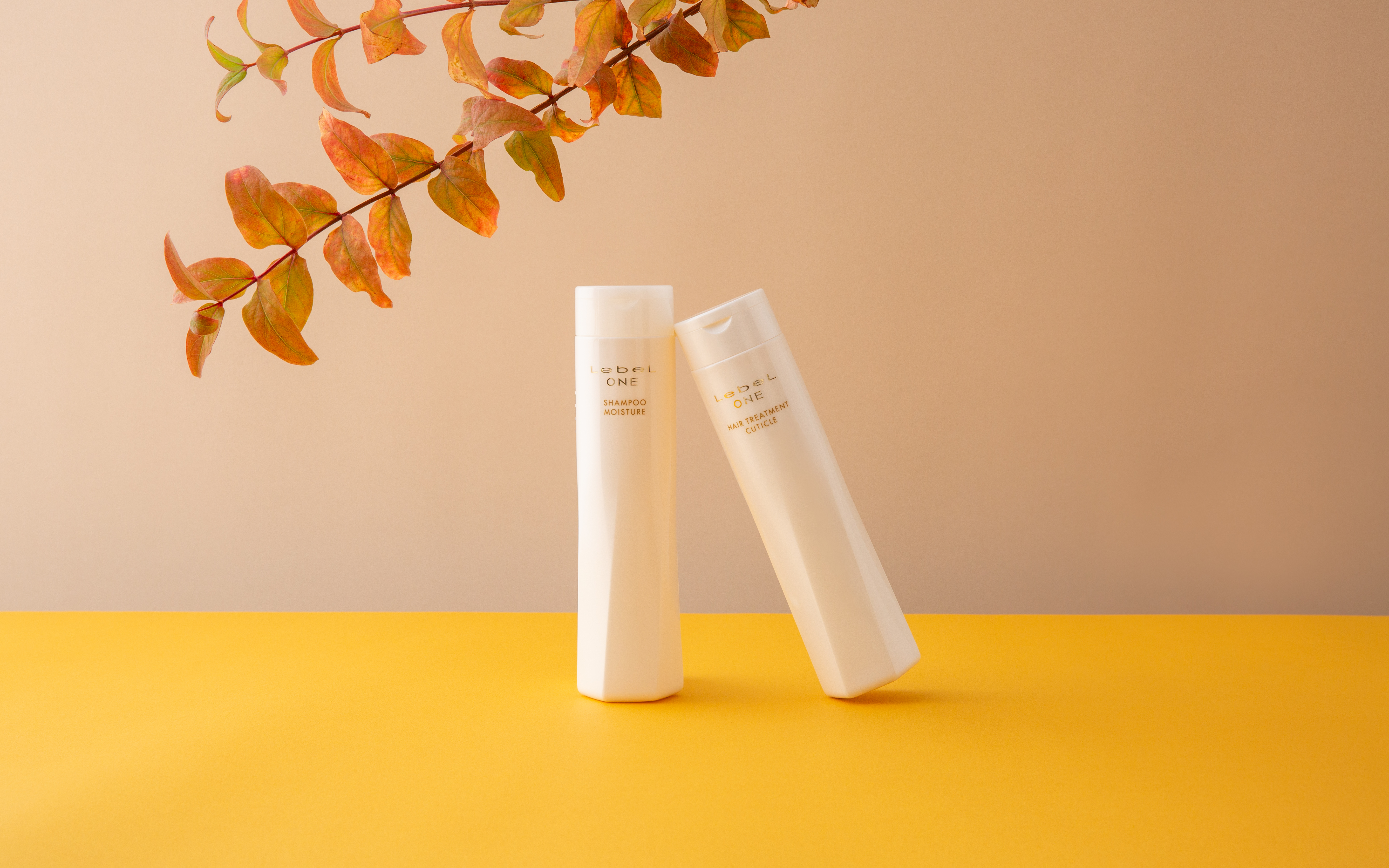 ルベル ワン シャンプー モイスチュア（240mL／&yen;3,080）/ルベル ワン ヘアトリートメント キューティクル（240mL／&yen;3,080）